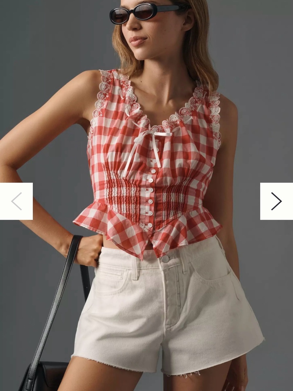 NEW White shorts with button closure and frayed hem Pilcro by Anthropologie.